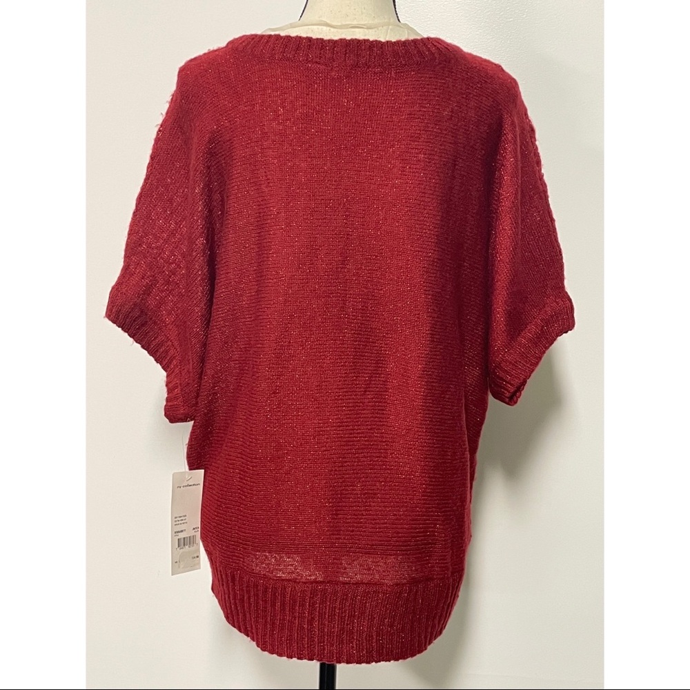 NWT NY Collection Red Sweater Size L - Picture 3 of 5